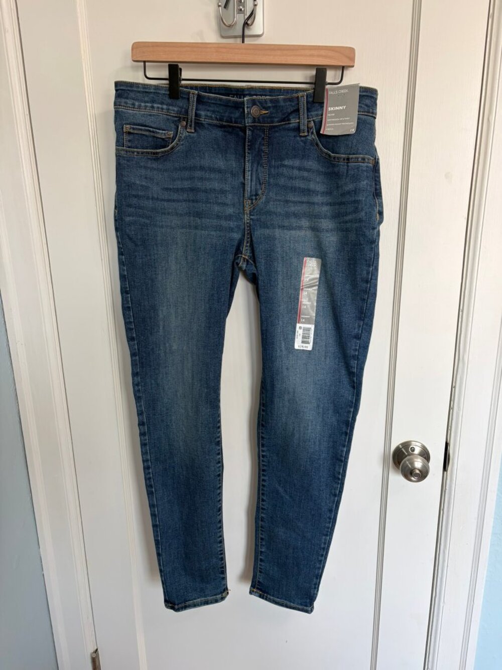 NWT Falls Creek Skinny Stretch Jeans Mid-Rise Sz 14